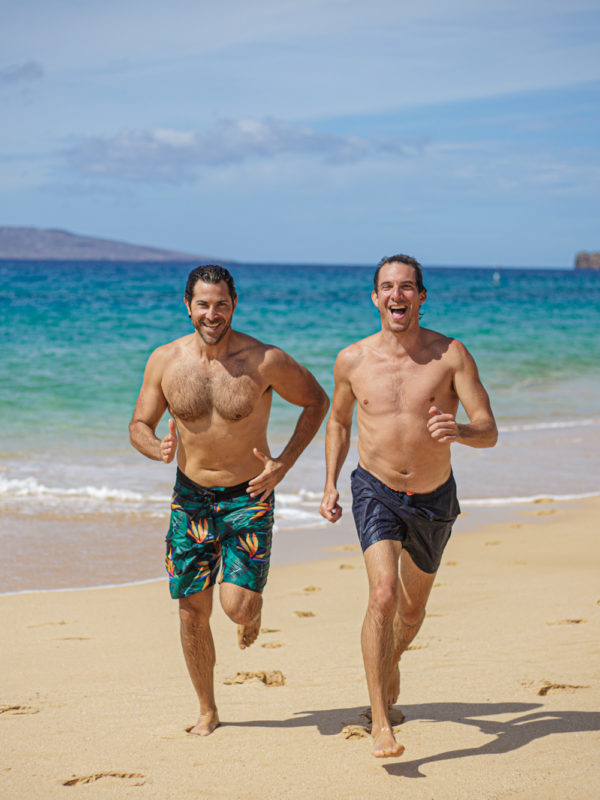 Running the beaches of Maui with Alex